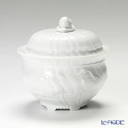 マイセン（Meissen） スワンサービス ホワイト シュガー 10.5cm 000001／05827