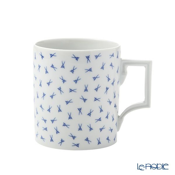 マイセン（Meissen） 散らし剣マーク マグカップ 240ml／高さ9cm 77a005／55810