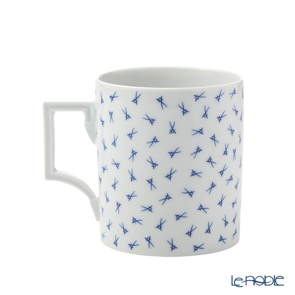 マイセン（Meissen） 散らし剣マーク マグカップ 240ml／高さ9cm 77a005／55810