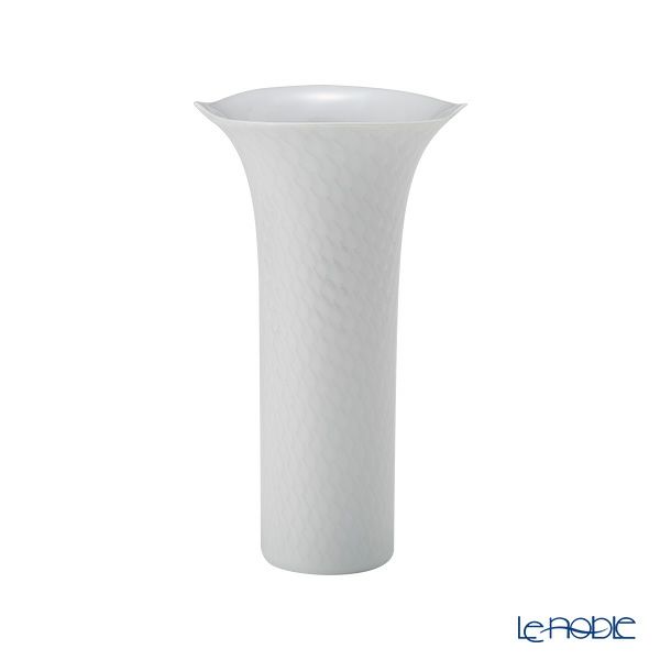 マイセン（Meissen） 波の戯れホワイト 000001／50171 ベース（花瓶） 19cm