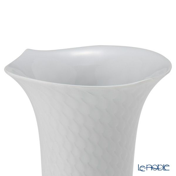 マイセン（Meissen） 波の戯れホワイト 000001／50171 ベース（花瓶） 19cm