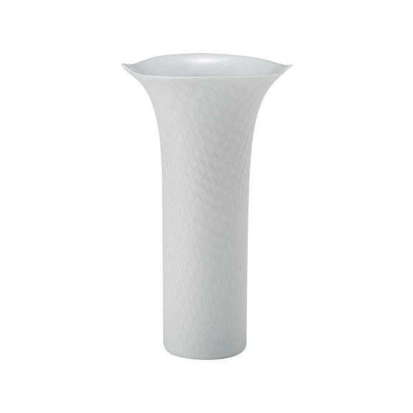 マイセン（Meissen） 波の戯れホワイト 000001／50171 ベース（花瓶） 19cm