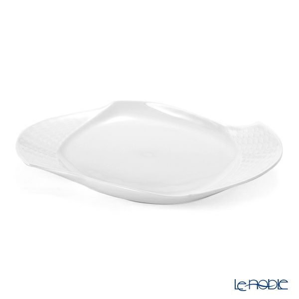 マイセン（Meissen） 波の戯れホワイト 000001／29291 オーバルプレート 25.5cm