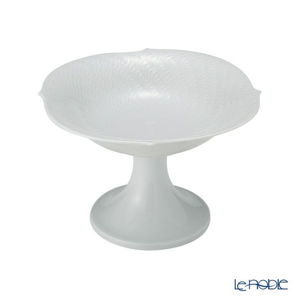 マイセン（Meissen） 波の戯れホワイト 000001／29982 足付きボウル 14cm