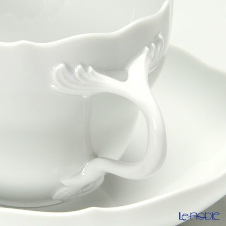 マイセン（Meissen） マイセンホワイト 000001／00582 コーヒーカップ＆ソーサー 200ml（ノイアー・アウスシュニット）