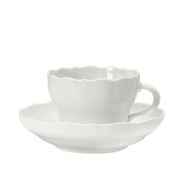 マイセン（Meissen） マイセンホワイト 000001／00582 コーヒーカップ＆ソーサー 200ml（ノイアー・アウスシュニット）