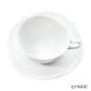 マイセン（Meissen） ホワイトピュア 000001／28633 ティーカップ＆ソーサー 170ml（波の戯れ／レリーフなし）
