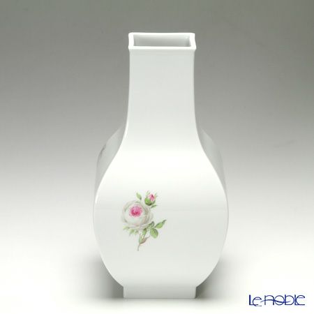 マイセン（Meissen） ホワイトローズ 029501／50262 花瓶（角型） 25.5cm