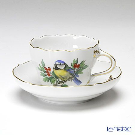 マイセン（Meissen） ビンテージバード 26c003／00582 コーヒーカップ＆ソーサー 200ml シジュウカラ