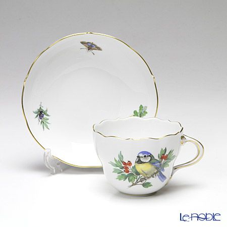 マイセン（Meissen） ビンテージバード 26c003／00582 コーヒーカップ＆ソーサー 200ml シジュウカラ