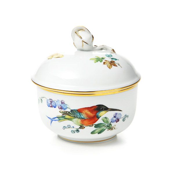 マイセン（Meissen） 鳥と虫 26C061／00822 シュガー 9cm
