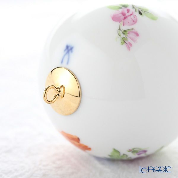 マイセン（Meissen） ベーシックフラワー（三つ花） 06C003／55M09 ボールオーナメント 5cm（ポピー）