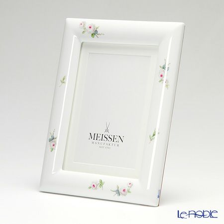 マイセン（Meissen） ホワイトローズ 018901／53n74 ピクチャーフレーム 23×18cm