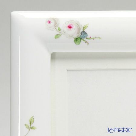 マイセン（Meissen） ホワイトローズ 018901／53n74 ピクチャーフレーム 23×18cm