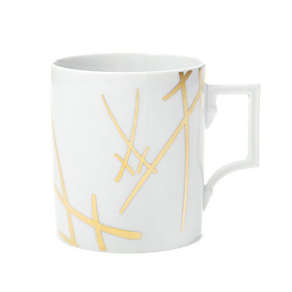 マイセン（Meissen） 剣マーク スタイル（ゴールド） マグカップ 240ml／高さ9cm 77a042／55810