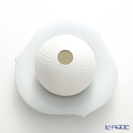 マイセン（Meissen） 波の戯れホワイト 000001／44323 ストームランプ 8.5cm（キャンドルホルダー）