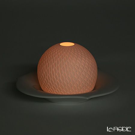 マイセン（Meissen） 波の戯れホワイト 000001／44323 ストームランプ 8.5cm（キャンドルホルダー）