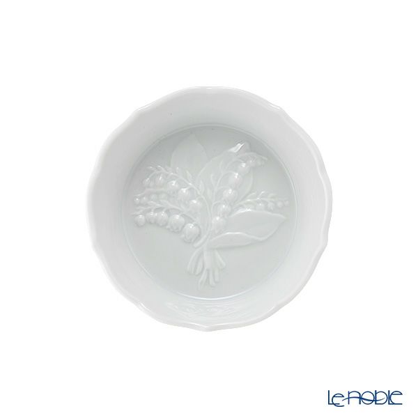 マイセン（Meissen） マイセンホワイト ボウル 8cm リリー／すずらん 000001／53668