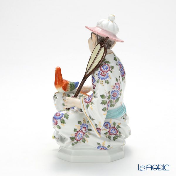 マイセン（Meissen） リミテッドエディション 900384／67062 オウムと中国人 H18cm 世界限定コレクション