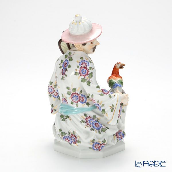 マイセン（Meissen） リミテッドエディション 900384／67062 オウムと中国人 H18cm 世界限定コレクション