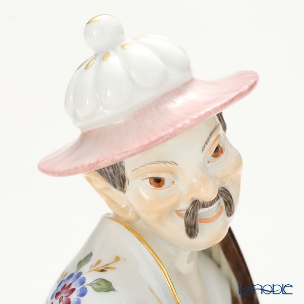 マイセン（Meissen） リミテッドエディション 900384／67062 オウムと中国人 H18cm 世界限定コレクション