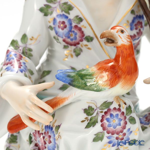 マイセン（Meissen） リミテッドエディション 900384／67062 オウムと中国人 H18cm 世界限定コレクション