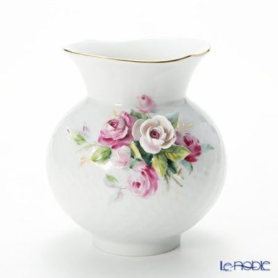 美品 MEISSEN マイセン 花瓶 薔薇 フラワーベース マイセン（Meissen） リミテッドエディション 719384／50319 花瓶 バラ