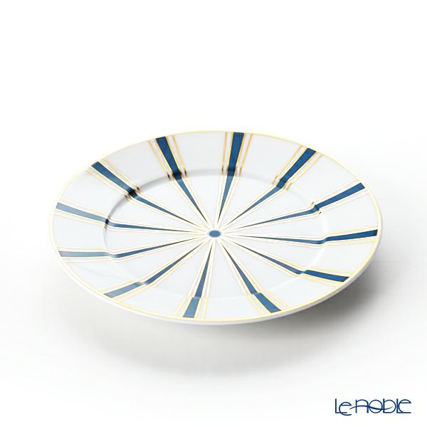 マイセン（Meissen） ストライプ 79A219-41501 ブレッド＆バタープレート（ブルー）