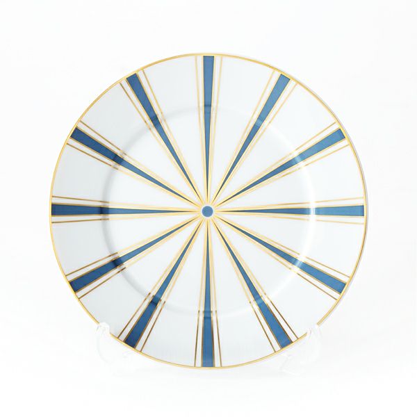 マイセン（Meissen） ストライプ 79A219-41501 ブレッド＆バタープレート（ブルー）