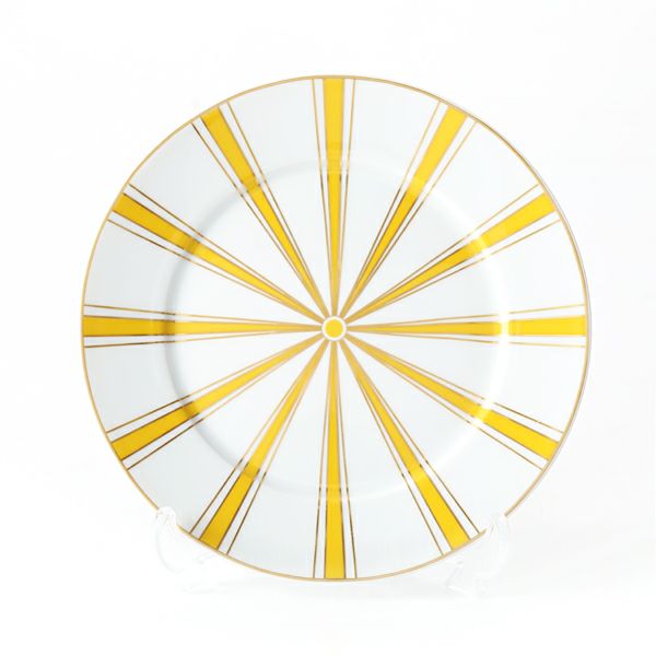 マイセン（Meissen） ストライプ 79A220-41501 ブレッド＆バタープレート（イエロー）