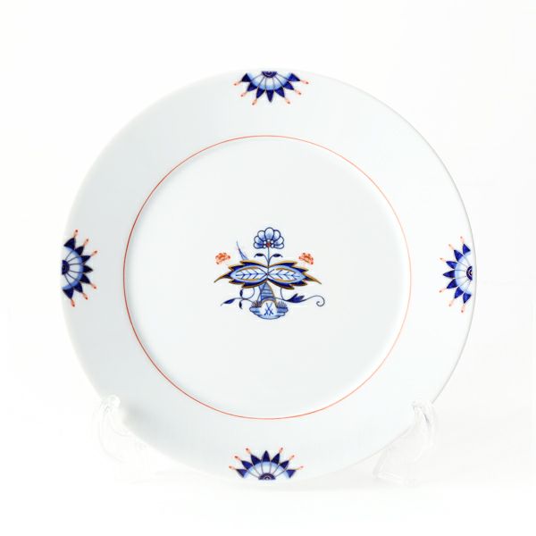 マイセン（Meissen） ノーブルブルー 802790-41473 デザートプレート（ダブルリーフ）