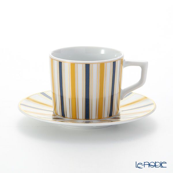 マイセン（Meissen） ストライプ 79A218-41579 エスプレッソカップ＆ソーサー 100ml （リッチ）