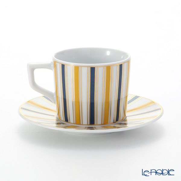 マイセン（Meissen） ストライプ 79A218-41579 エスプレッソカップ＆ソーサー 100ml （リッチ）
