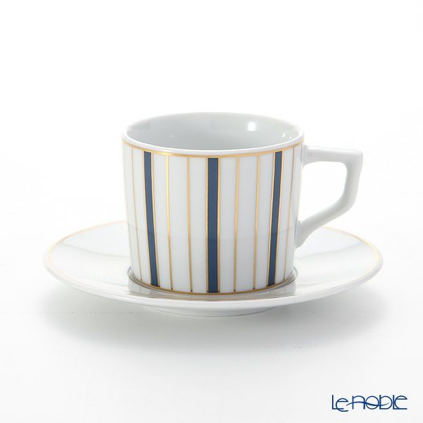 マイセン（Meissen） ストライプ 79A219-41579 エスプレッソカップ＆ソーサー 100ml （ライト）