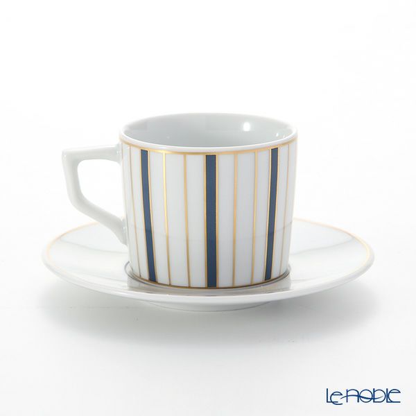 マイセン（Meissen） ストライプ 79A219-41579 エスプレッソカップ＆ソーサー 100ml （ライト）