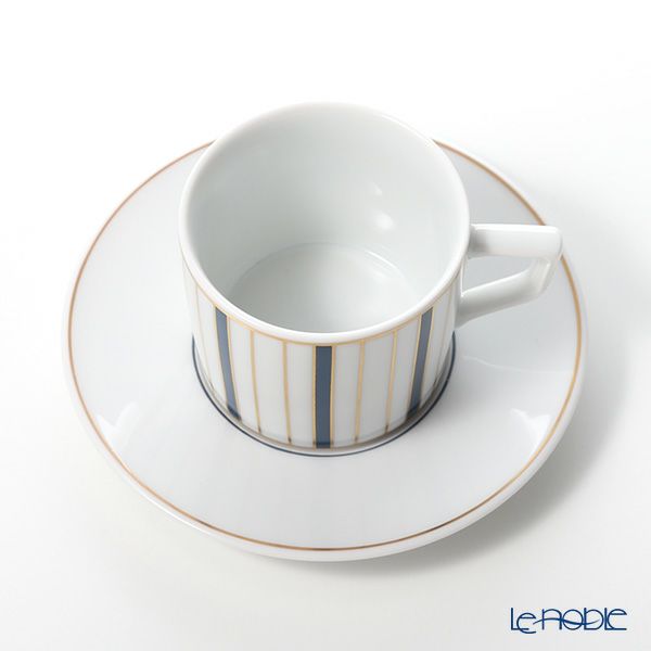 マイセン（Meissen） ストライプ 79A219-41579 エスプレッソカップ＆ソーサー 100ml （ライト）