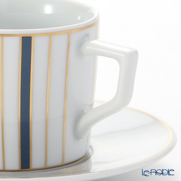 マイセン（Meissen） ストライプ 79A219-41579 エスプレッソカップ＆ソーサー 100ml （ライト）