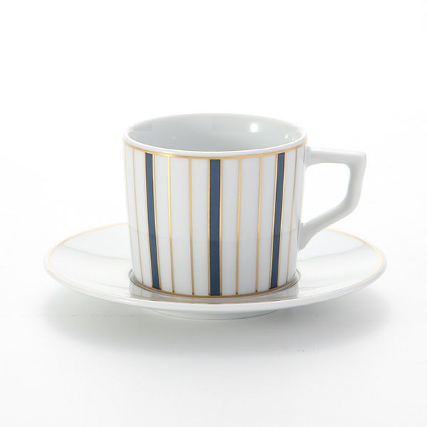 マイセン（Meissen） ストライプ 79A219-41579 エスプレッソカップ＆ソーサー 100ml （ライト）