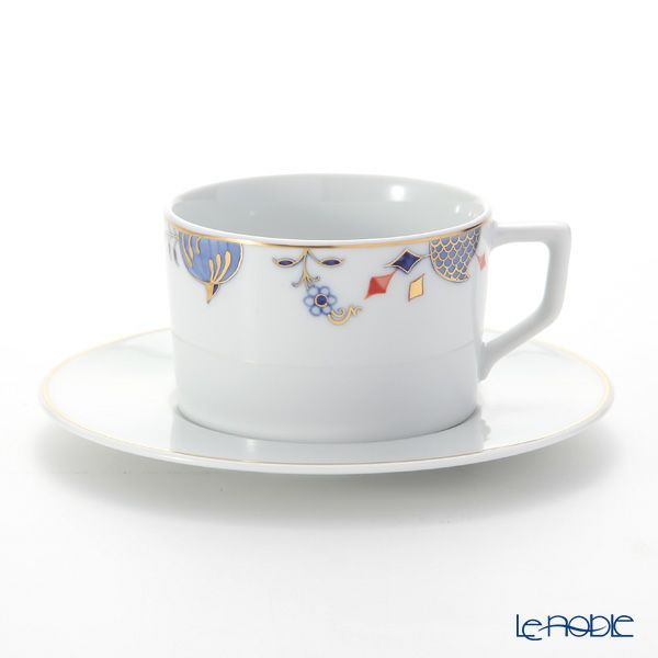 マイセン（Meissen） ノーブルブルー 802190-41582（572／98A077-41562） コーヒーカップ＆ソーサー 180ml （オニオンエッジ）