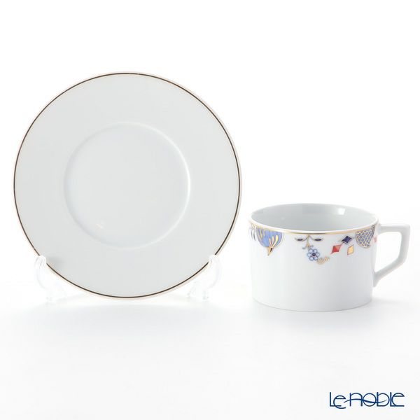 マイセン（Meissen） ノーブルブルー 802190-41582（572／98A077-41562） コーヒーカップ＆ソーサー 180ml （オニオンエッジ）