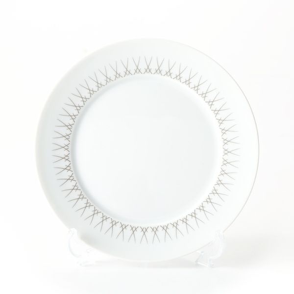 マイセン（Meissen） スウォード エレガントグレイ 79A227-41501 ブレッド＆バタープレート 17cm