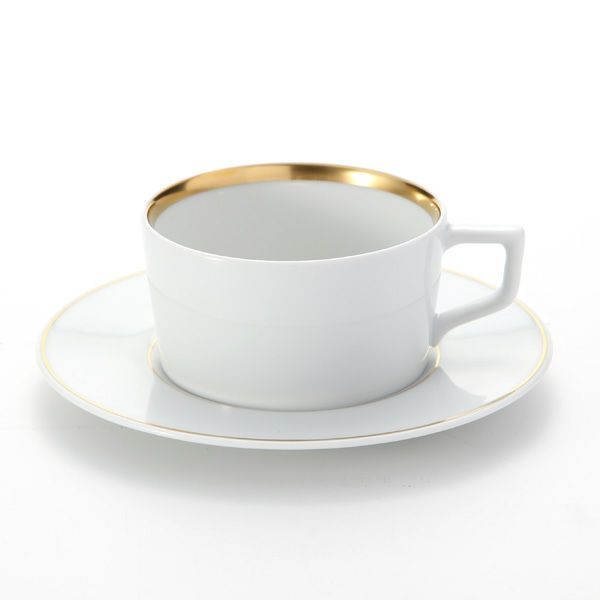 マイセン（Meissen） スウォード ラグジュアリーゴールド 99A370-41584 カプチーノカップ＆ソーサー 200ml／14.5cm