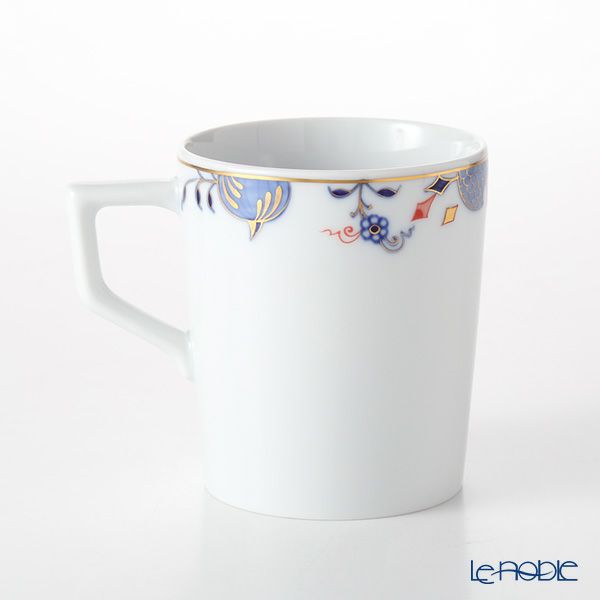 マイセン（Meissen） ノーブルブルー 802190-41575 マグ 9cm／250ml（オニオンエッジ）