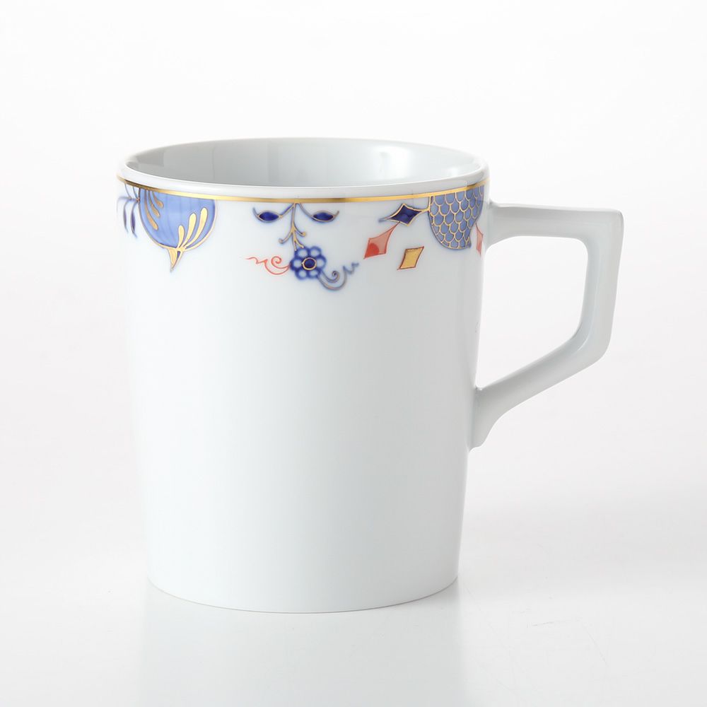 マイセン（Meissen） ノーブルブルー 802190-41575 マグ 9cm／250ml（オニオンエッジ）