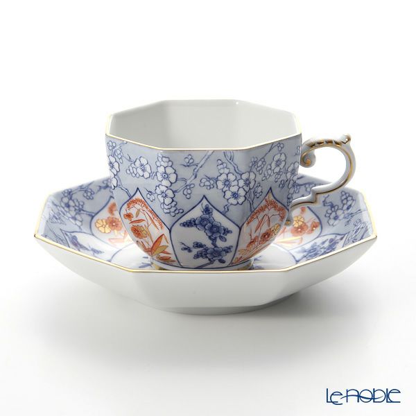 マイセン（Meissen） リミテッドエディション 408074／55836（LE2018） オクタゴナルカップ＆ソーサー（ブルー） 世界限定コレクション