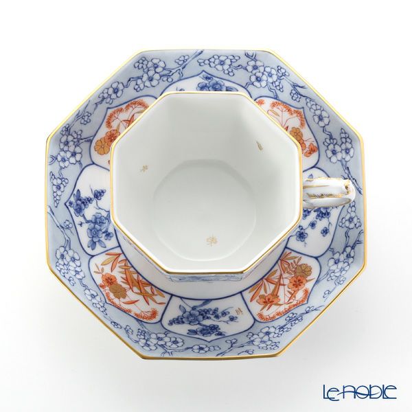 マイセン（Meissen） リミテッドエディション 408074／55836（LE2018） オクタゴナルカップ＆ソーサー（ブルー） 世界限定コレクション
