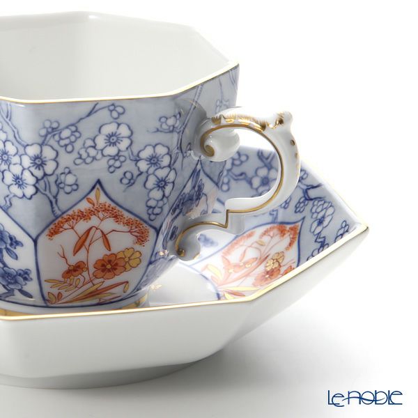 マイセン（Meissen） リミテッドエディション 408074／55836（LE2018） オクタゴナルカップ＆ソーサー（ブルー） 世界限定コレクション
