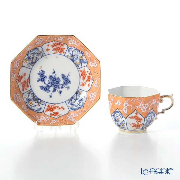 マイセン（Meissen） リミテッドエディション 408174／55836（LE2018） オクタゴナルカップ＆ソーサー（レッド） 世界限定コレクション