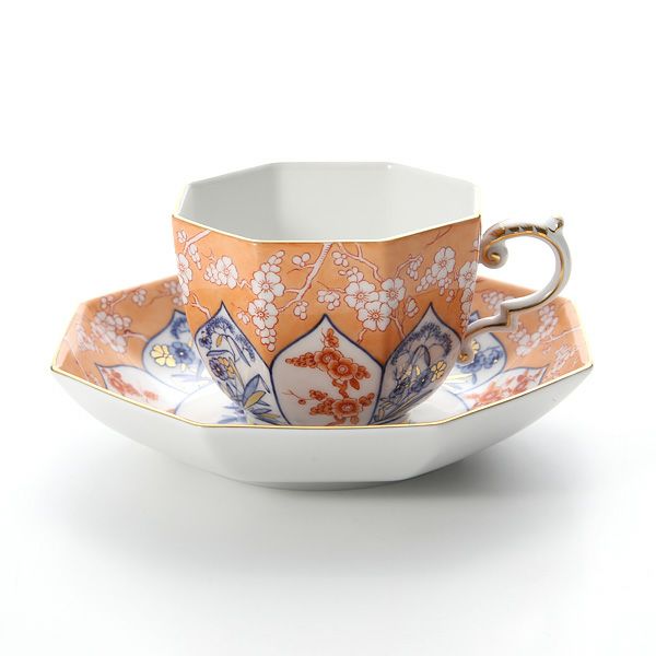 マイセン（Meissen） リミテッドエディション 408174／55836（LE2018） オクタゴナルカップ＆ソーサー（レッド） 世界限定コレクション