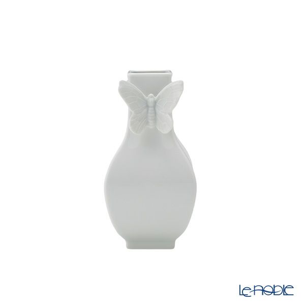マイセン（Meissen）バタフライ ベース （花瓶）S スクエア 13cm 000001／50908